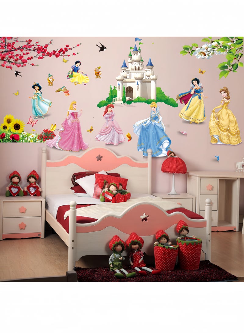 ورق جدران ورق لصق ذاتي بشكل الرسوم المتحركة ،متعدد الالوان - 60سم X 90سم